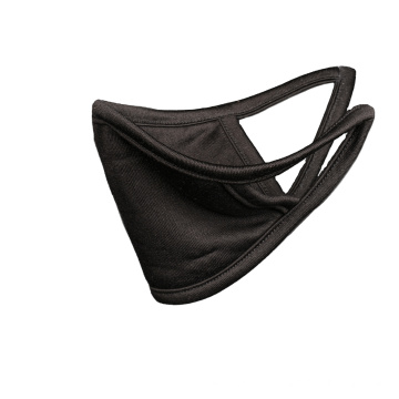 Pure Silk Knit face mask black